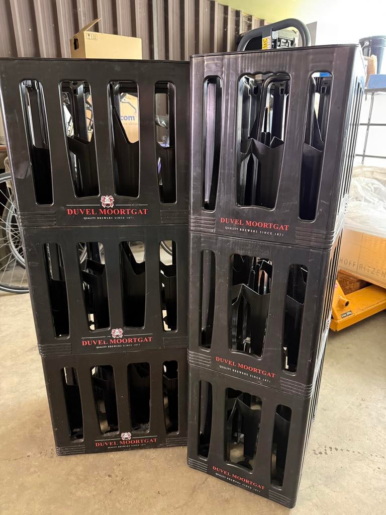 Bier bak 12x 75cl Duvel Moortgat, Ophalen, Gebruikt, Duvel