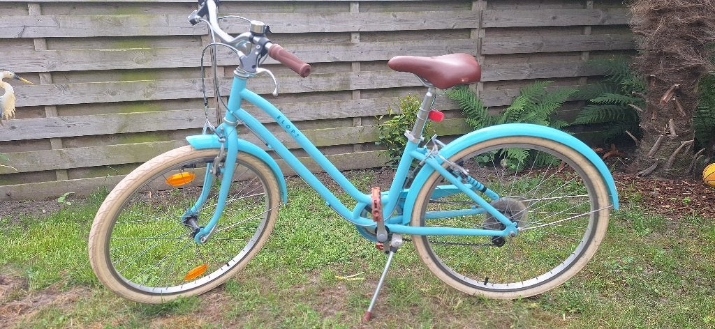 Meisjes fiets Elops 24 inch, Ophalen, 24 inch, Velgrem, Versnellingen