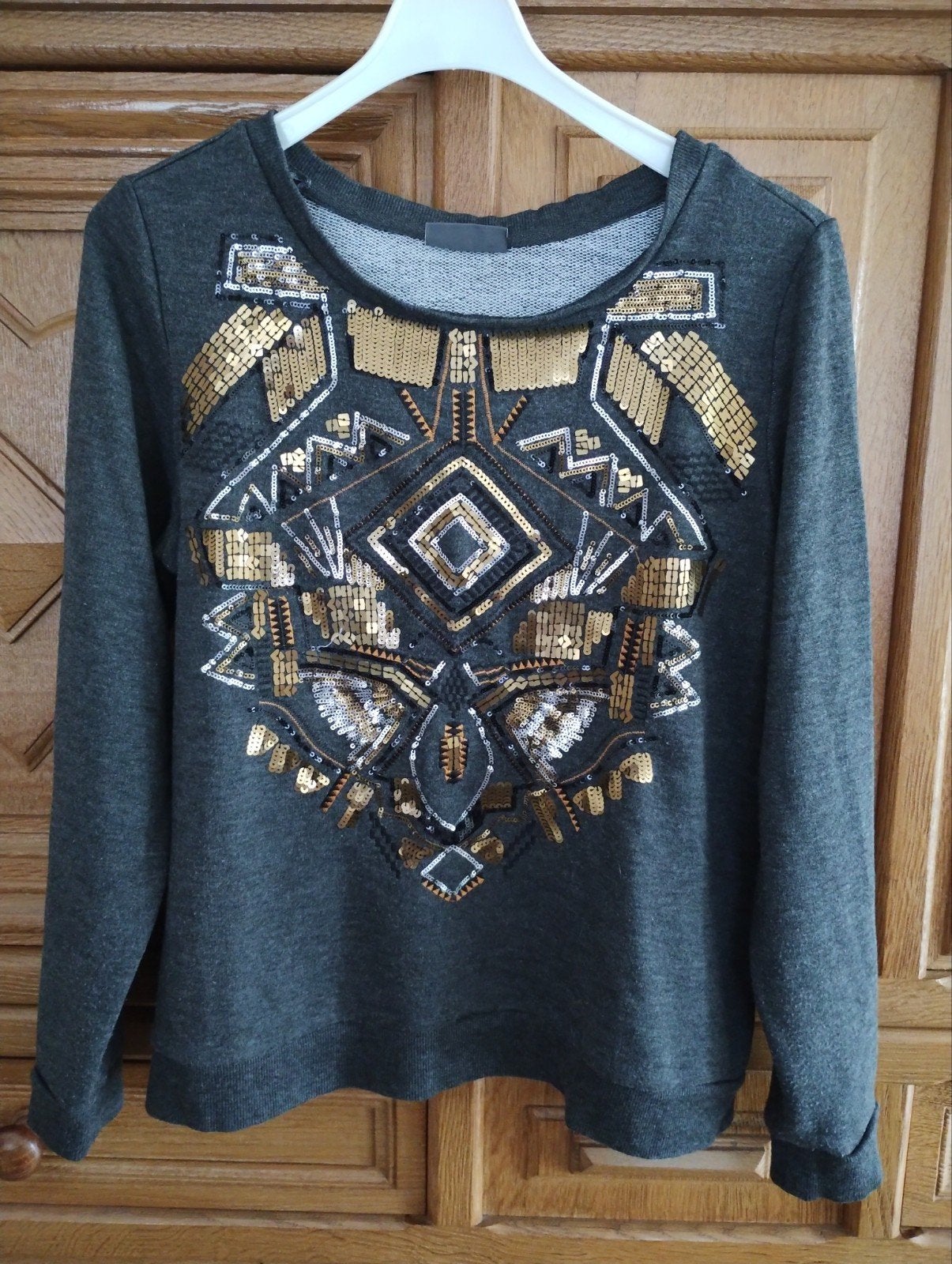 Mooie grijze sweater maat M merk yessica, Ophalen of Verzenden, Maat 38/40 (M)