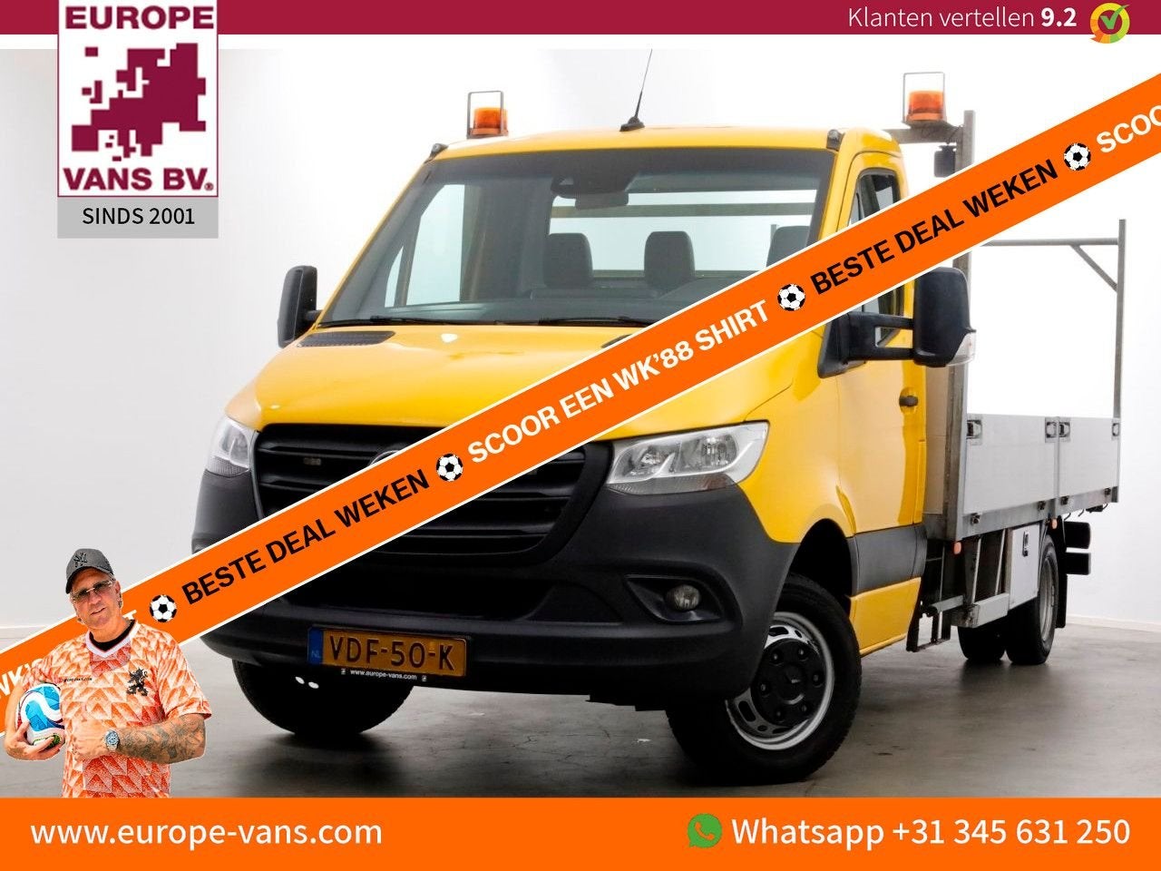 Mercedes-Benz Sprinter 514 CDI 143pk E6 Open Laadbak L432cm, Auto's, Parkeercamera, 213 g/km, Overige kleuren, Mercedes-Benz