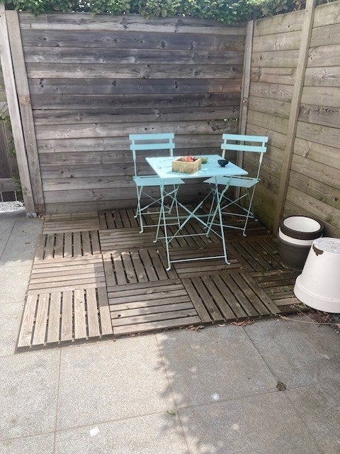 Bistroset voor tuin of balkon – mintgroen – inklapbaar, Salons de jardin, Enlèvement, Utilisé, 2 places