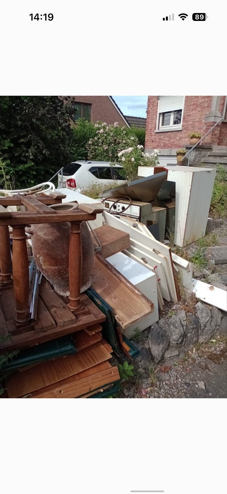 Décheterie Vider votre garage tous type de dechet 0467666415, Enlèvement, Comme neuf