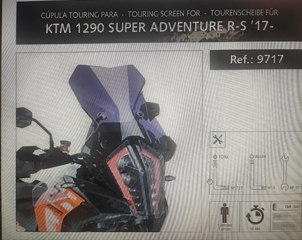 Bulle fumée Puig ktm 1290 de 2017 jamais montée, Motos, Enlèvement ou Envoi