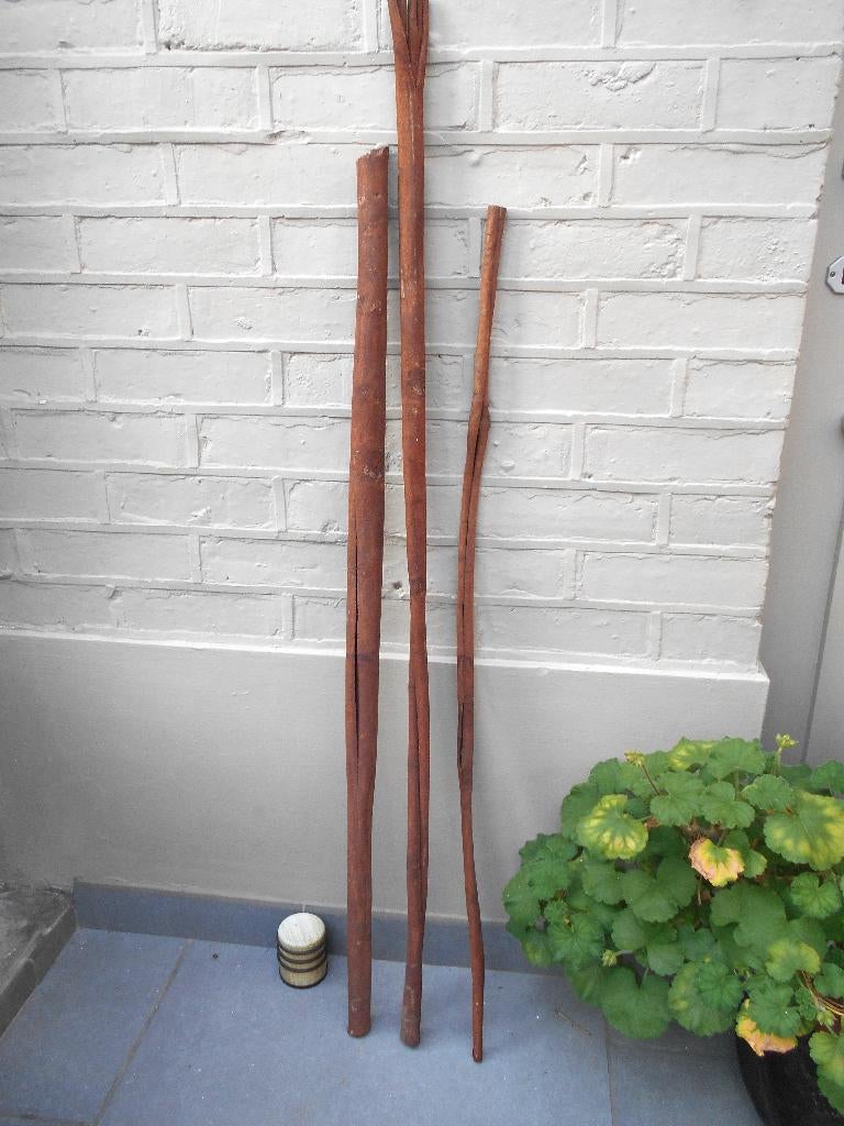 lot de 3  bois anciens pour decoration 104,109 et 123 cm, Enlèvement