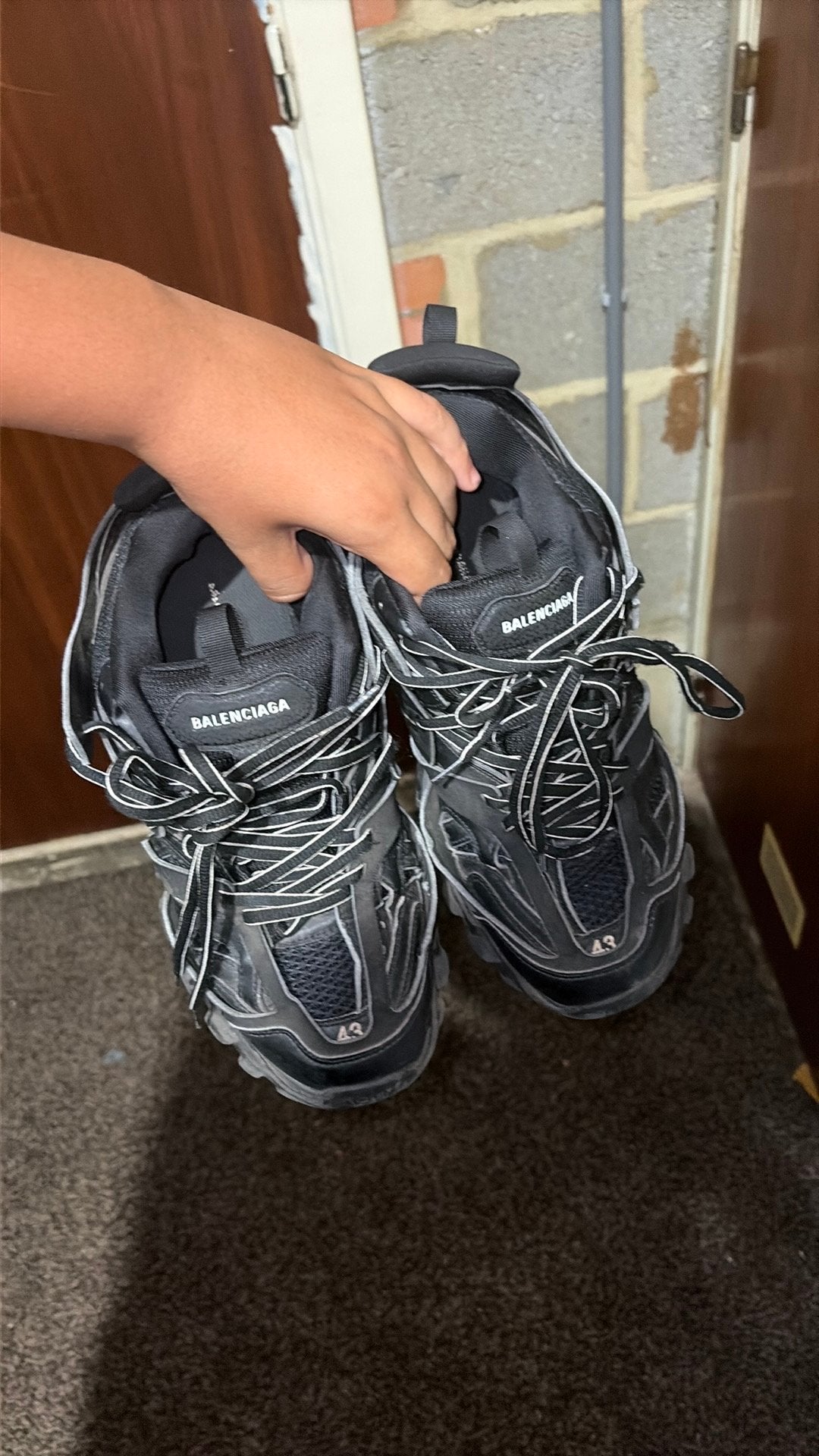 Balenciaga tracks, Ophalen, Zwart, Sneakers, Gedragen