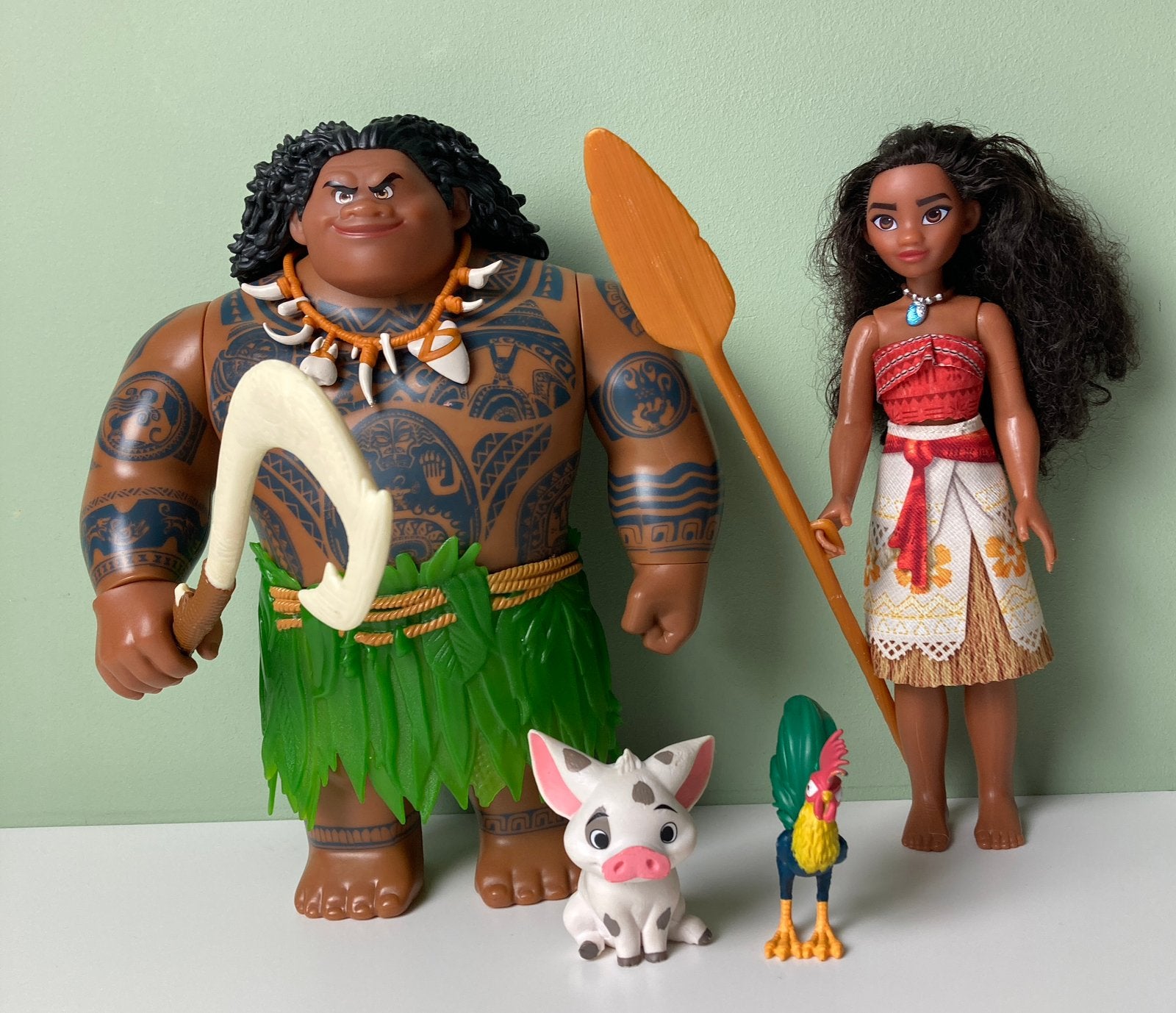 Disney Vaïana speelset mannequin poppen met toebehoren, Ophalen of Verzenden, Zo goed als nieuw