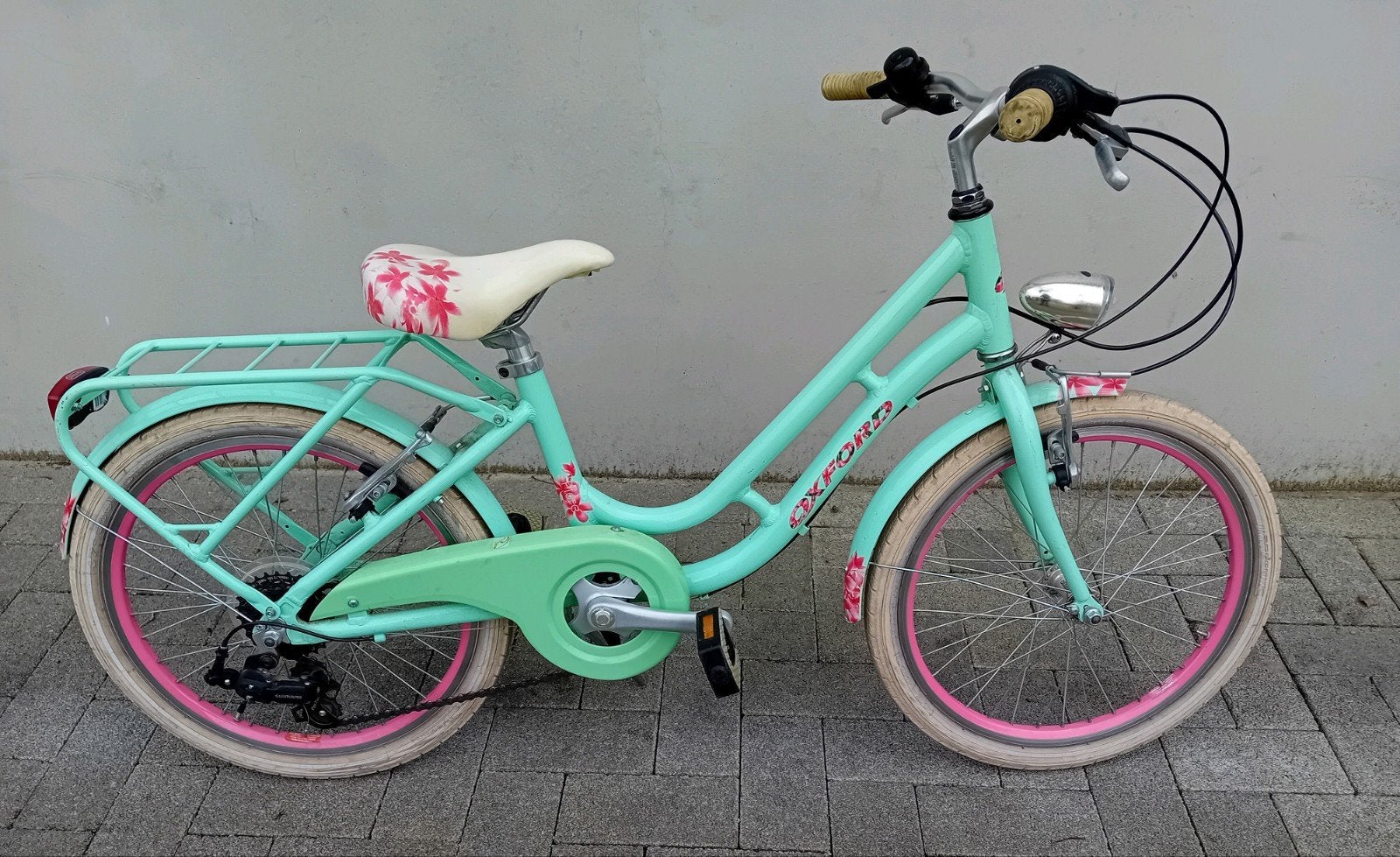 Meisjesfiets alu Oxford Fiore 20inch 7speed NIEUWPRYS 450€🚲, Frein sur jante, Enlèvement, Utilisé, Oxford Sparta Batavus Norta gazelle Granville Sparta cube trek