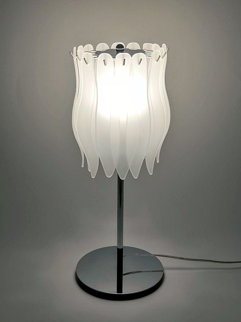tafellamp glazen lamellen Massive, Gebruikt, Overige merken, Glas, 52 cm