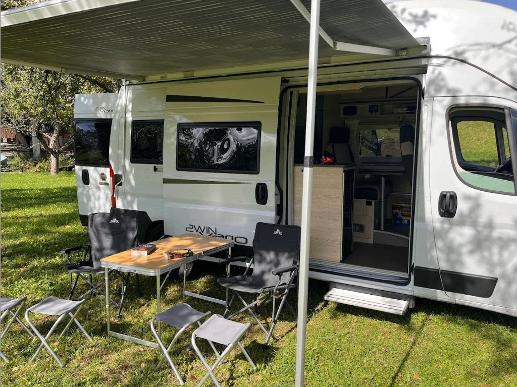 Pössl 2Win Vario - 5p - automatique - 2024 - 32000 km, Caravanes & Camping, Jusqu'à 5, Fiat, Pössl, 5 à 6 mètres