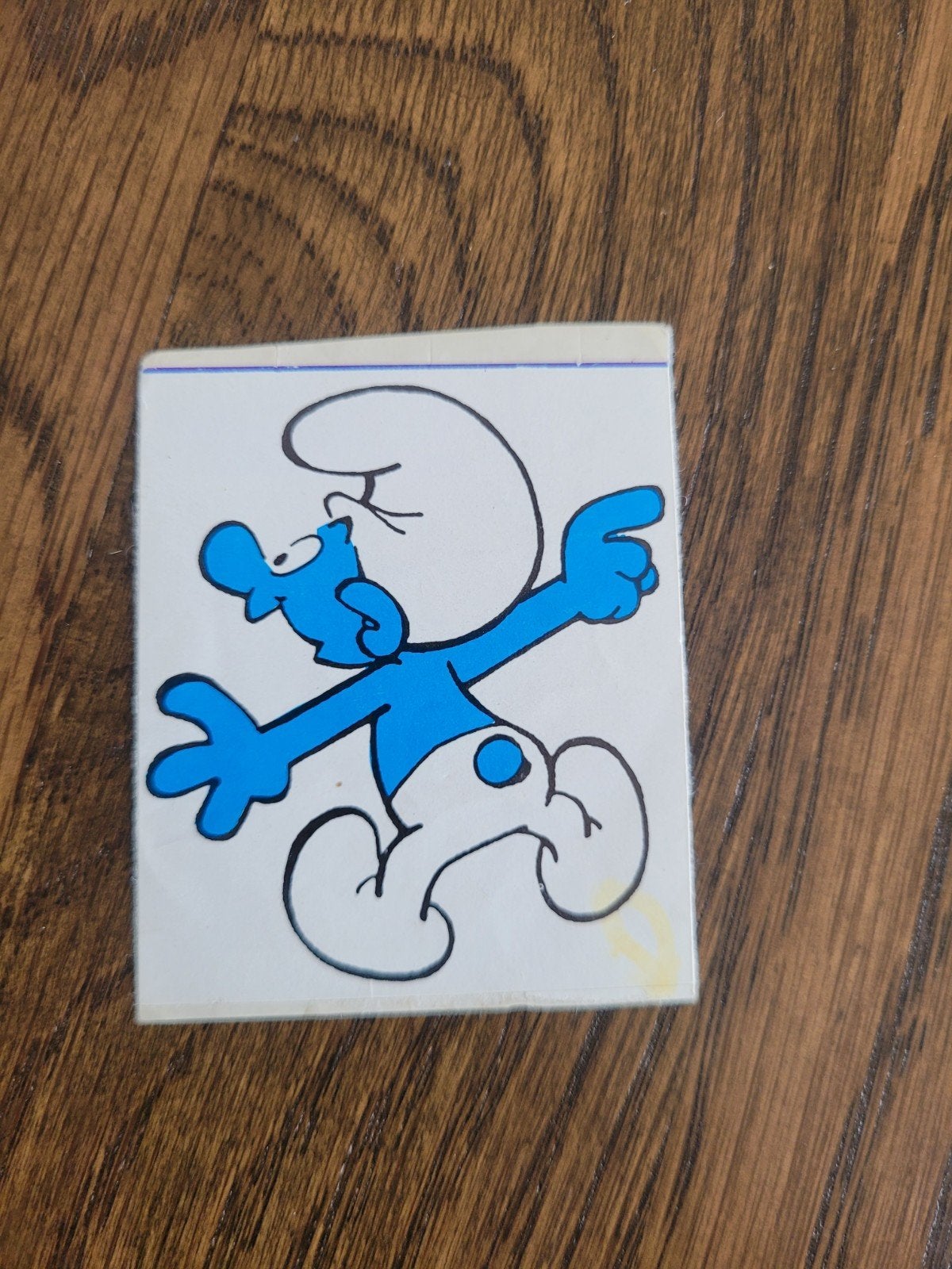 oude sticker de smurfen, Ophalen of Verzenden