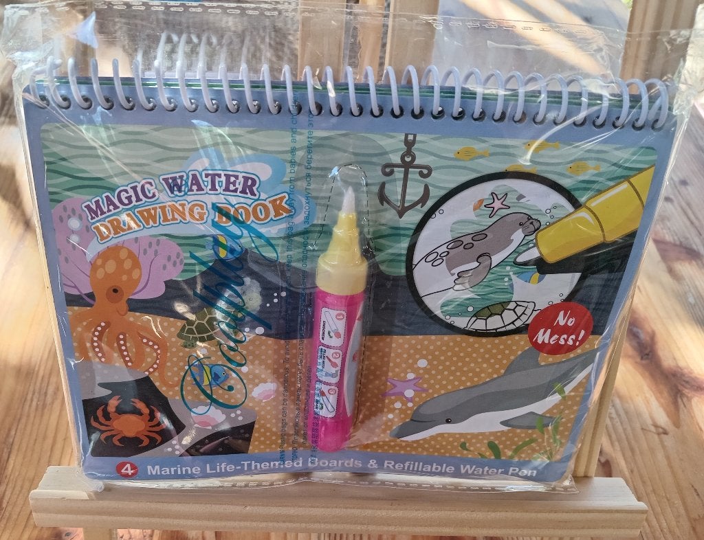 Livre dessin à l’eau magique + stylo rechargeable, Antiquités & Art, Envoi, Dessin, Autres techniques, Original