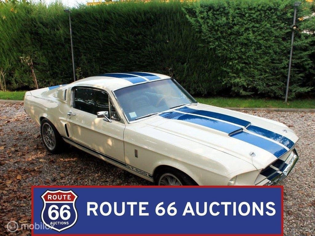 Ford Mustang GT 390 Fastback | 1967 | Route 66 Auctions, Auto's, Zwart, Bedrijf, Handgeschakeld, Overige carrosserie