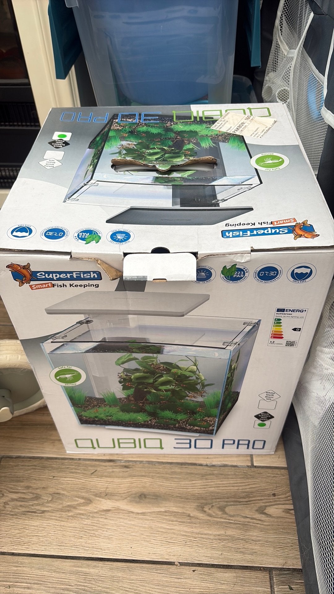 Vis aquarium 30L, Dieren en Toebehoren, Vissen | Aquaria en Toebehoren, Ophalen, Verwarming, Zo goed als nieuw