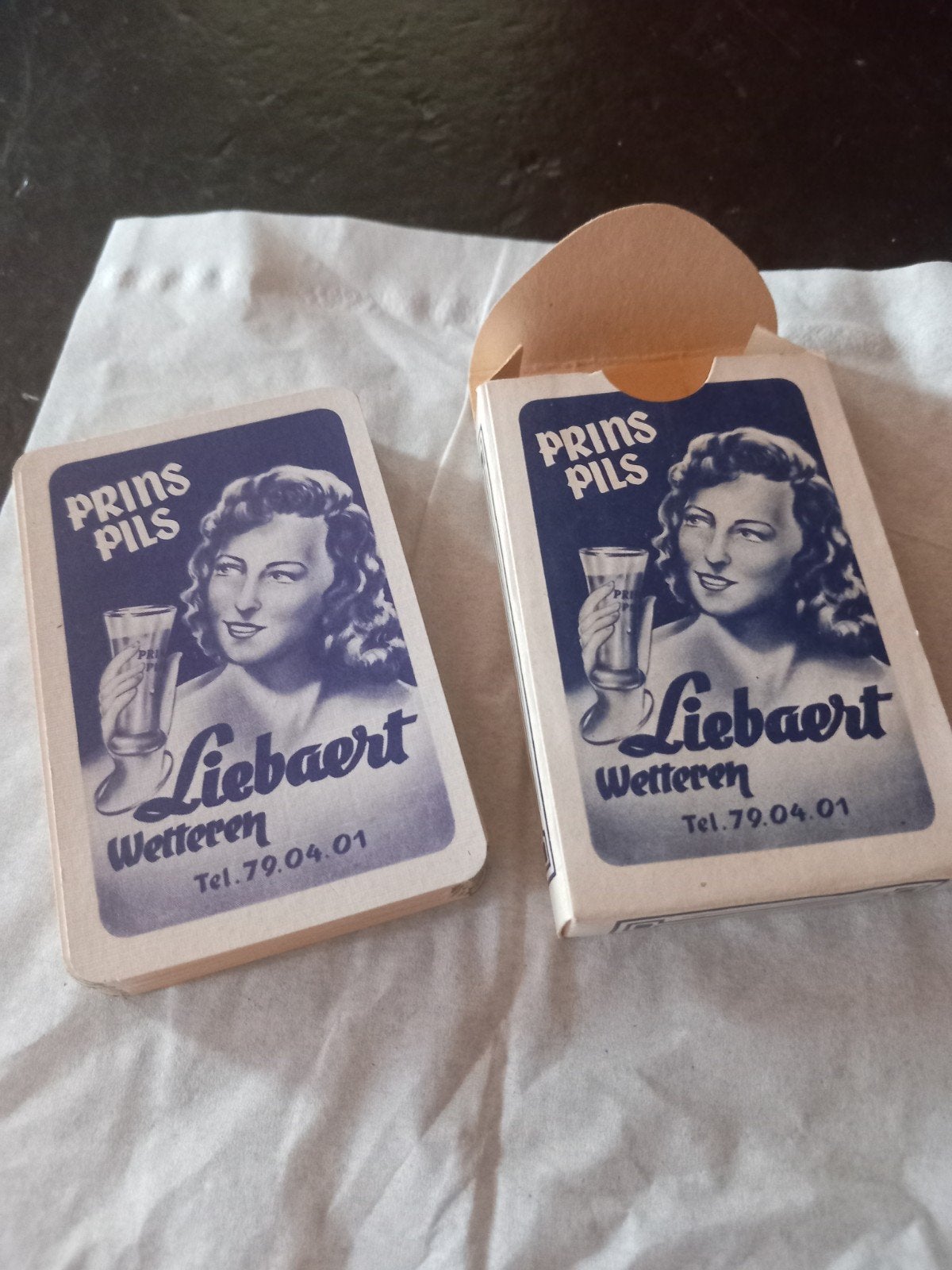 Publicité Cartes à jouer Liebaert Wetteren Prince Lager., Collections, Enlèvement, Carte(s) à jouer