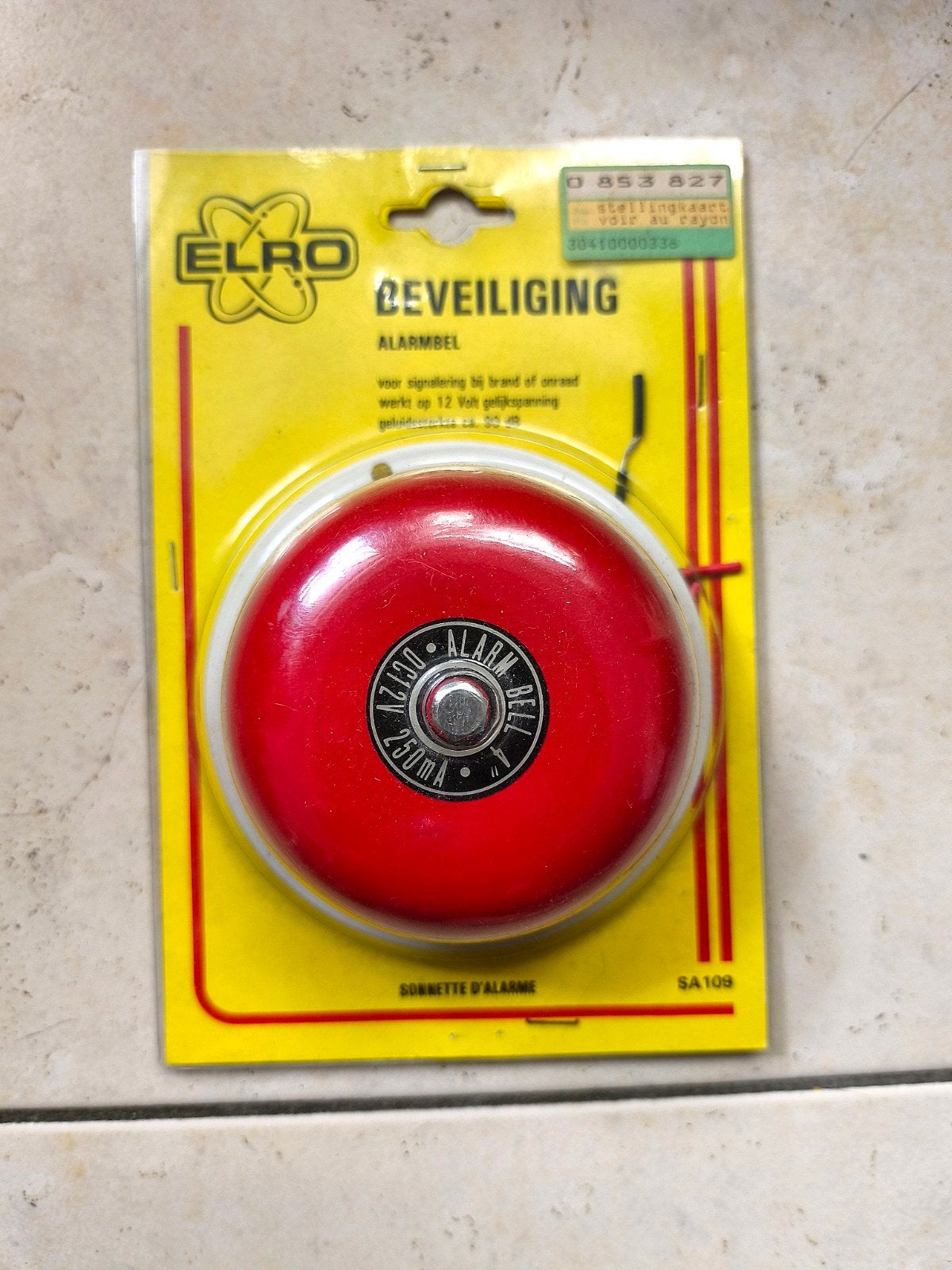 Sonnette d'alarme rouge vintage ELRO, Bricolage & Construction, Enlèvement ou Envoi, Neuf