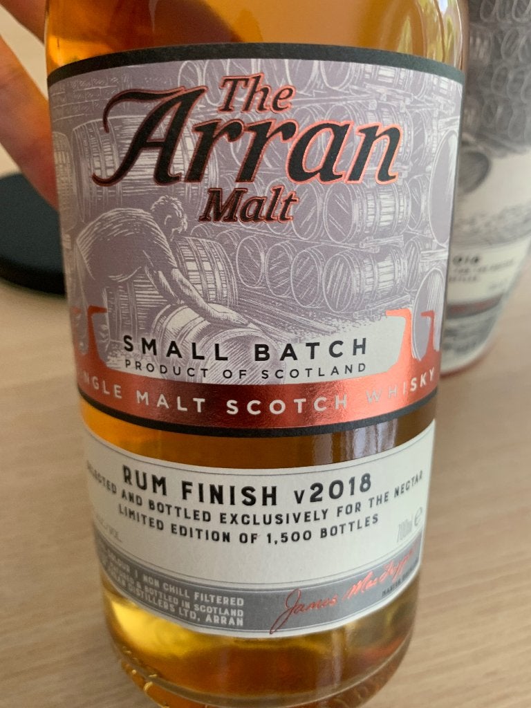 Whisky Arran rum finish 2018 the nectar, Verzamelen, Ophalen, Nieuw, Vol