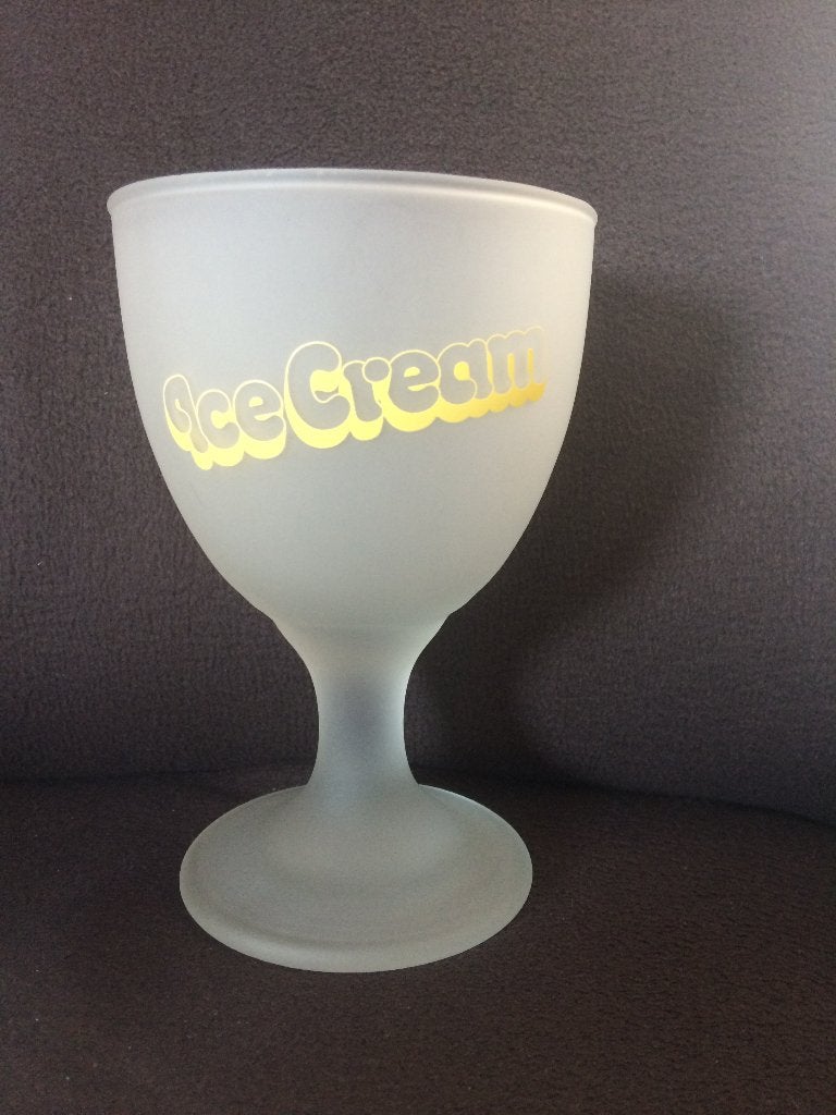 Ijskreem coupes, Ophalen of Verzenden, Zo goed als nieuw, Glas, Vintage