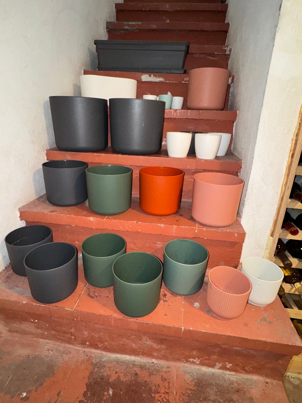 ELHO - Bloempotten alle formaten, Tuin en Terras, Bloempotten, Zo goed als nieuw, Kunststof, Binnen, Balkon, Tuin, Minder dan 40 cm