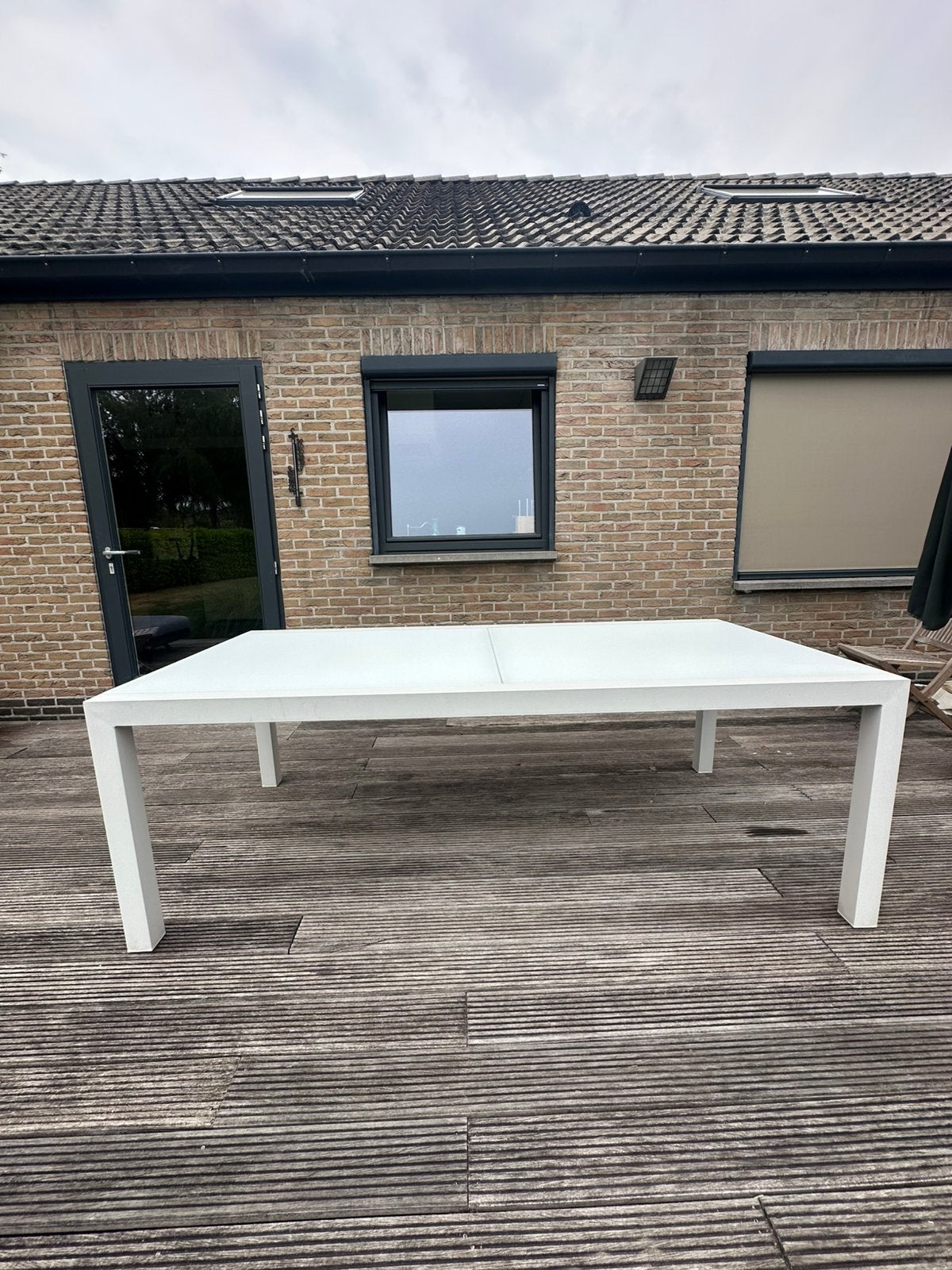 BRISTOL uitschuifbare aluminium tuintafel, Ophalen, Zo goed als nieuw, Aluminium