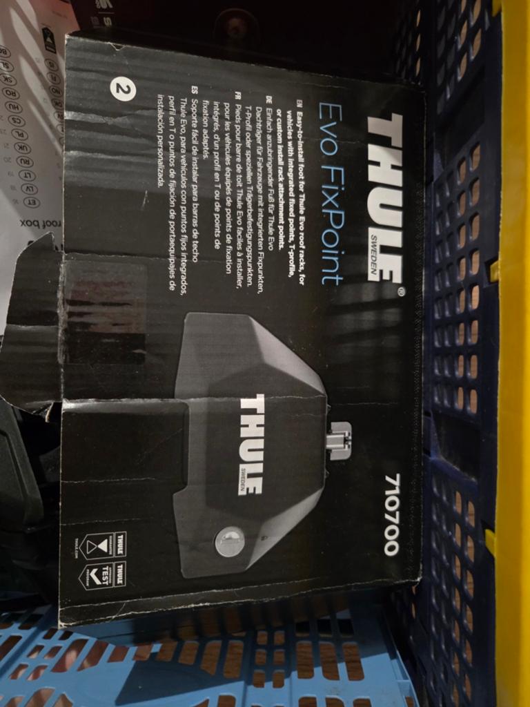 Thule evo fixpoints 710700 + Thule Kit 187144, Autos : Divers, Porte-bagages, Enlèvement