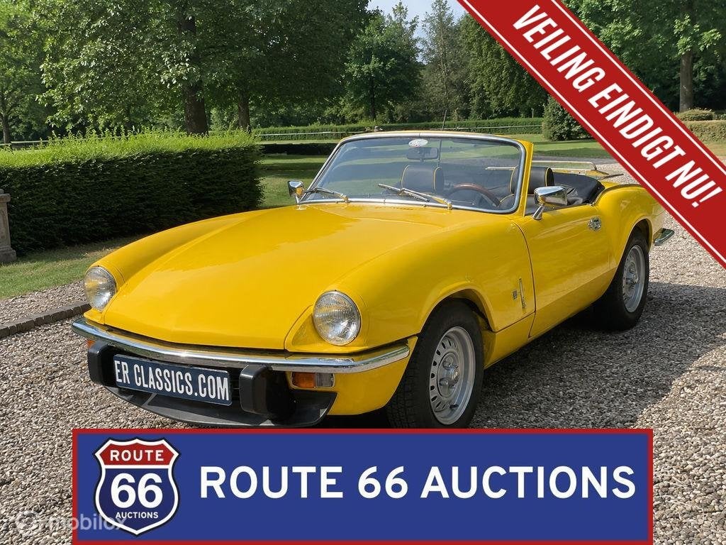 Triumph Spitfire 1500 | 1975 | Route 66 Auctions, Autos, Oldtimers & Ancêtres, Achat, Entreprise, Boîte manuelle, Triumph