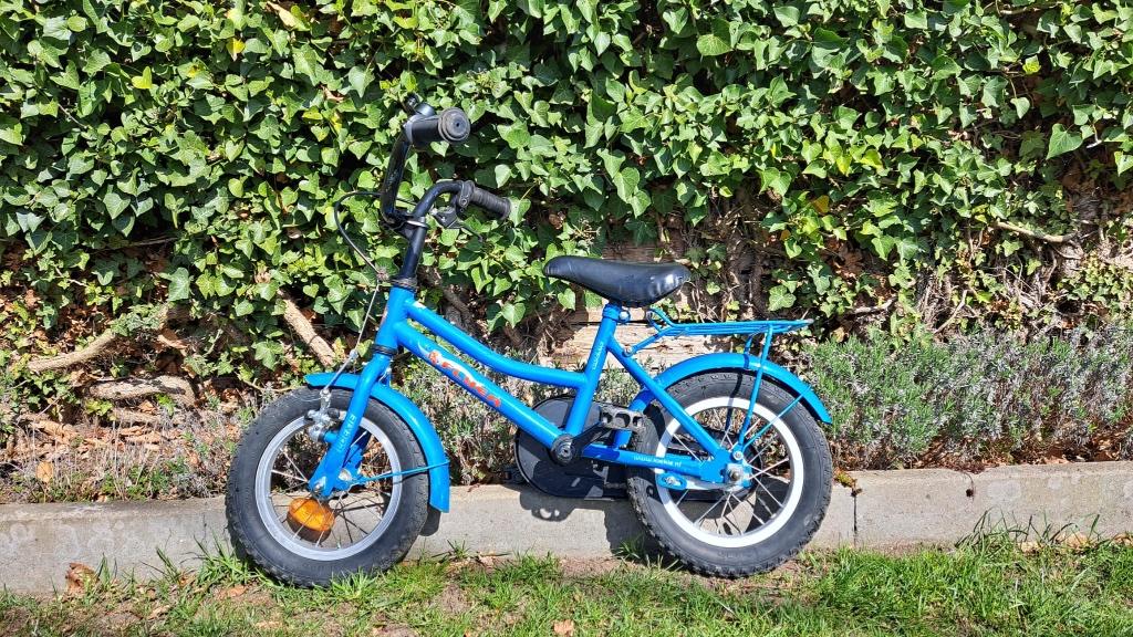 Kinderfiets met torpedorem, Fietsen en Brommers, Ophalen, Gebruikt, Terugtraprem, Minder dan 16 inch
