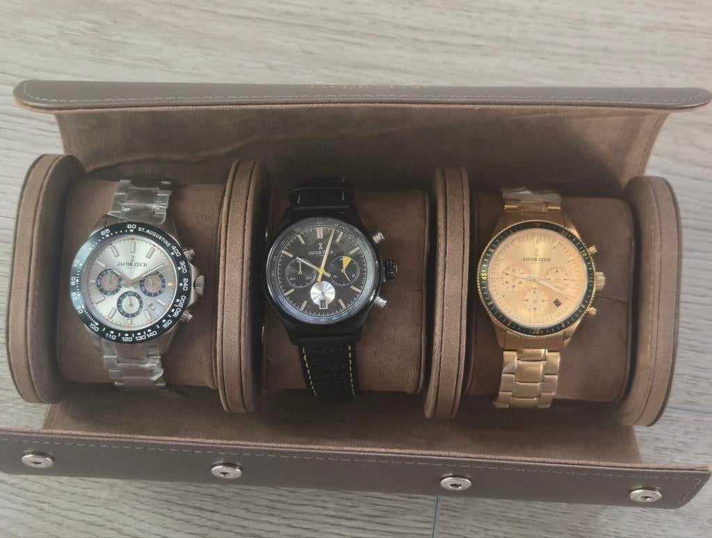 Jacob zech set van 3 horloges nieuw, Enlèvement