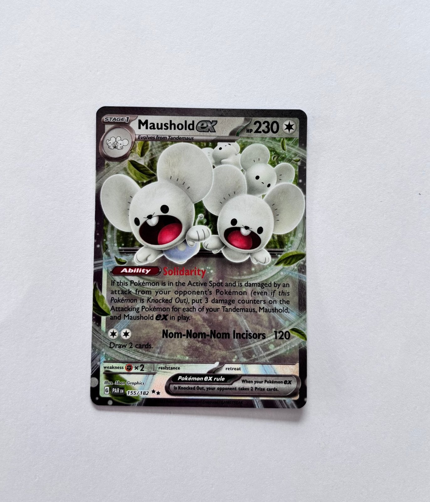 Pokémonkaart Maushold EX HP230, Ophalen, Nieuw