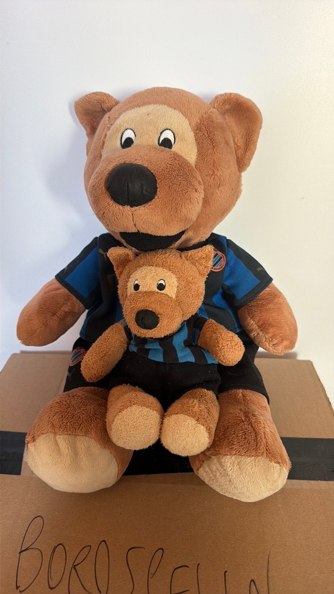 Club Brugge Mascotte beren (retro) plushies, Collections, Enlèvement ou Envoi, Comme neuf, Ours en tissus, Autres marques