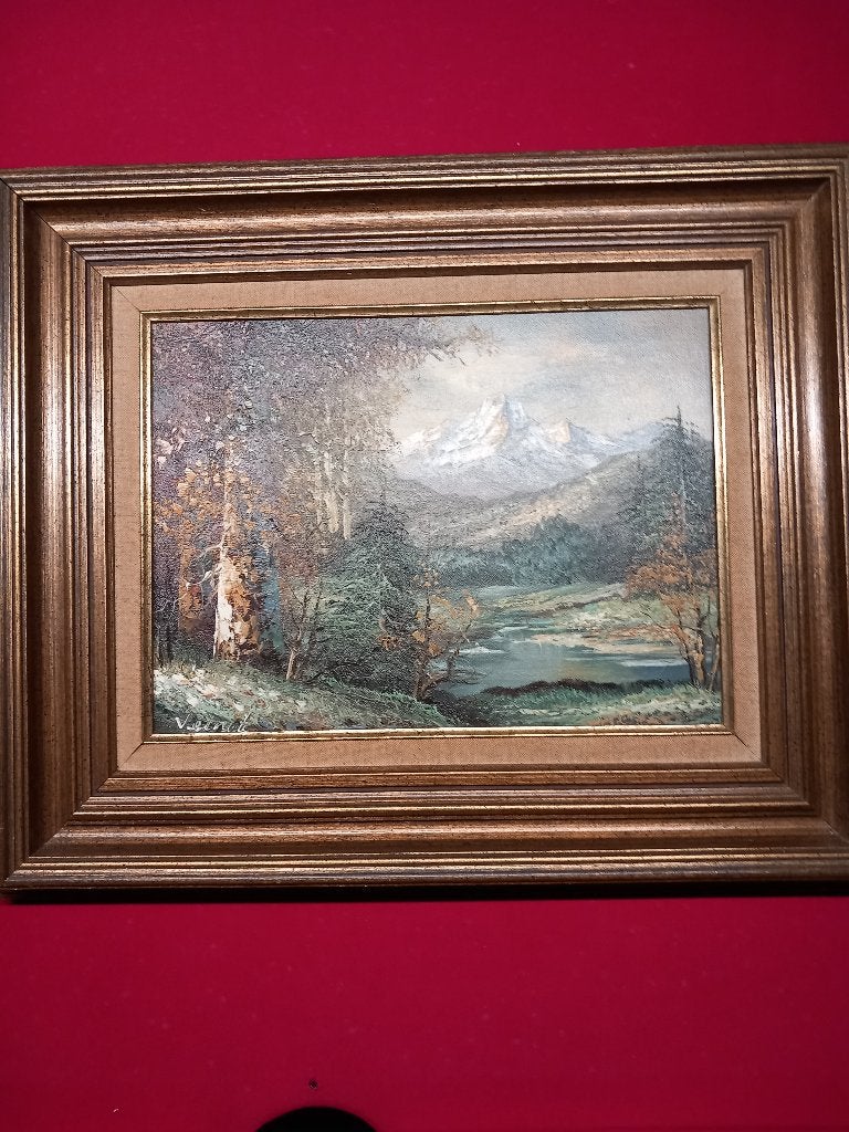 schilderij, Antiek en Kunst, Ophalen, Realistisch, Landschap, Doek