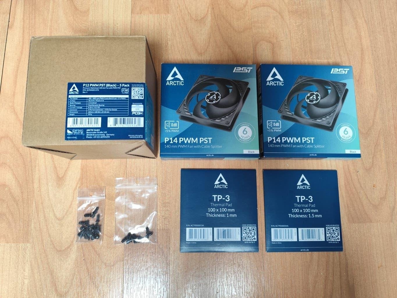 Lot Arctic P12/P14 PWM PST + Pad TP3 + garantie, Informatique & Logiciels, Refroidisseurs d'ordinateur, Utilisé, Enlèvement ou Envoi