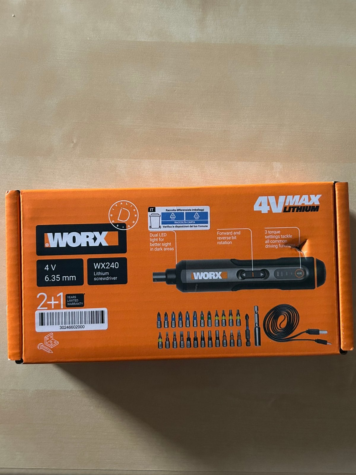 électrique WORX WX240 4V, Enlèvement, Comme neuf