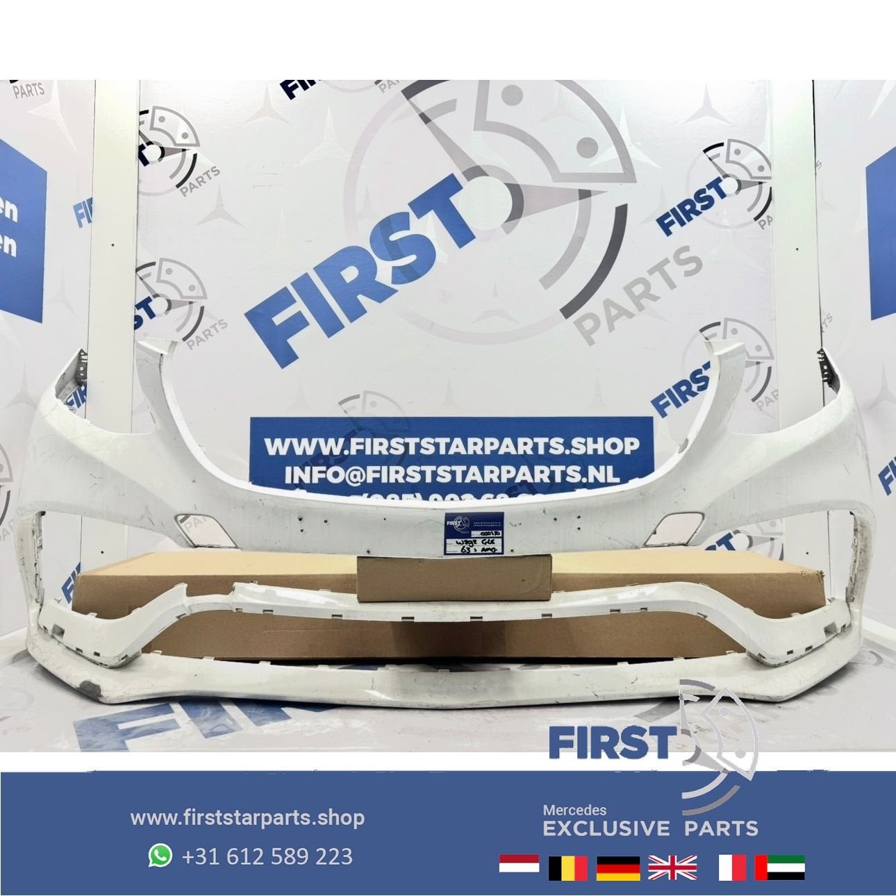 W292 BUMPER W166 GLE63 AMG A2928850925 9999 VOORBUMPER WIT G, Gebruikt, -, Voor, Ophalen of Verzenden