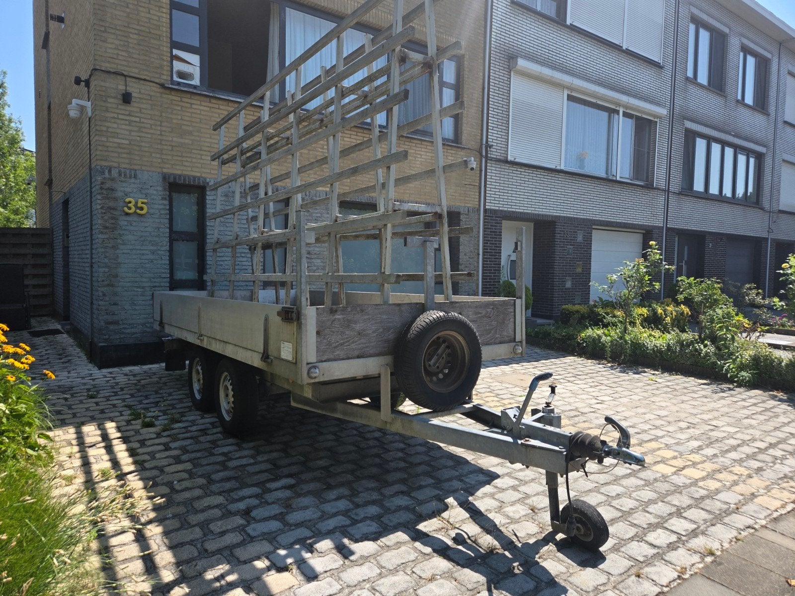 Remorque Remork /Glass — 2000 kg freinée en tandem — prête à, Enlèvement, Utilisé