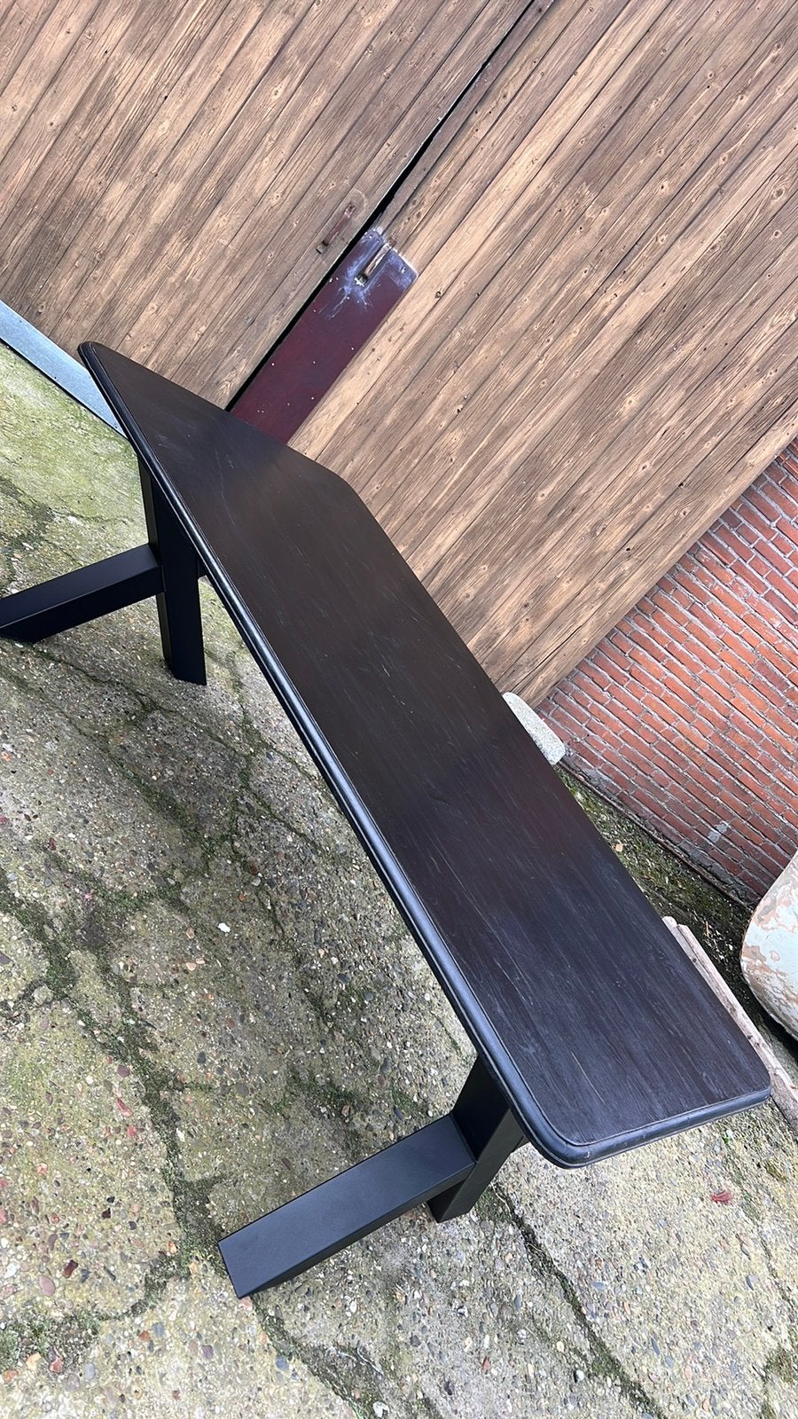 Hardhouten tafel, Ophalen, Zo goed als nieuw