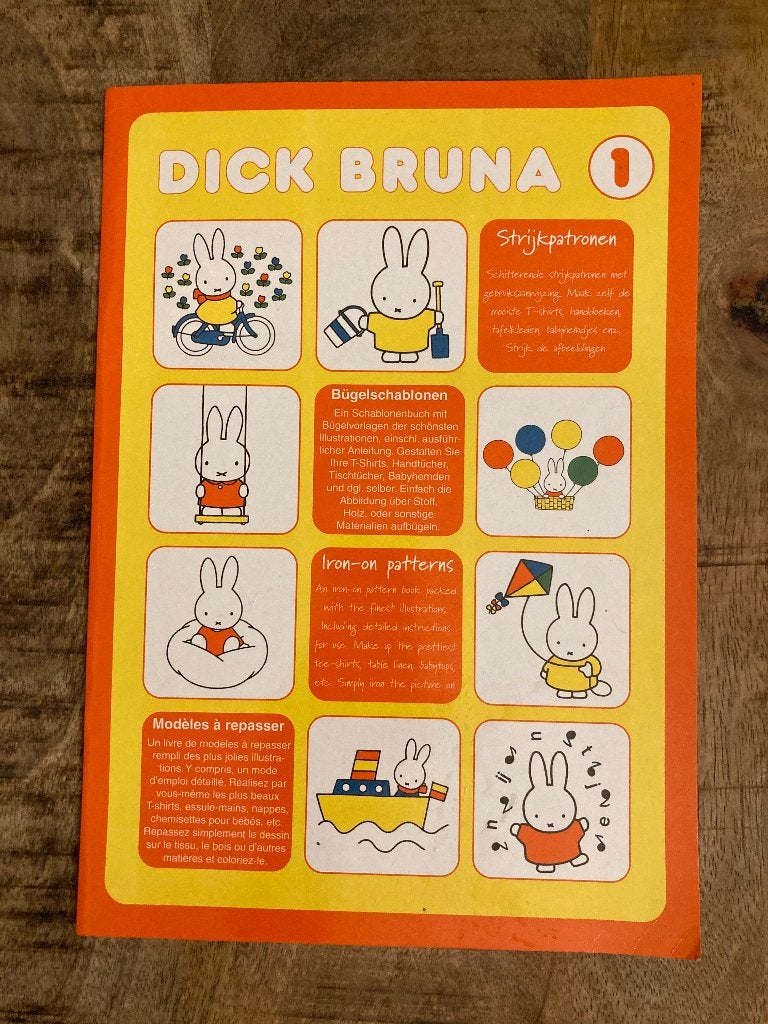 Dick Bruna strijkpatronenboek (nummer 1), Ophalen of Verzenden, Zo goed als nieuw, Overige onderwerpen, Dick Bruna