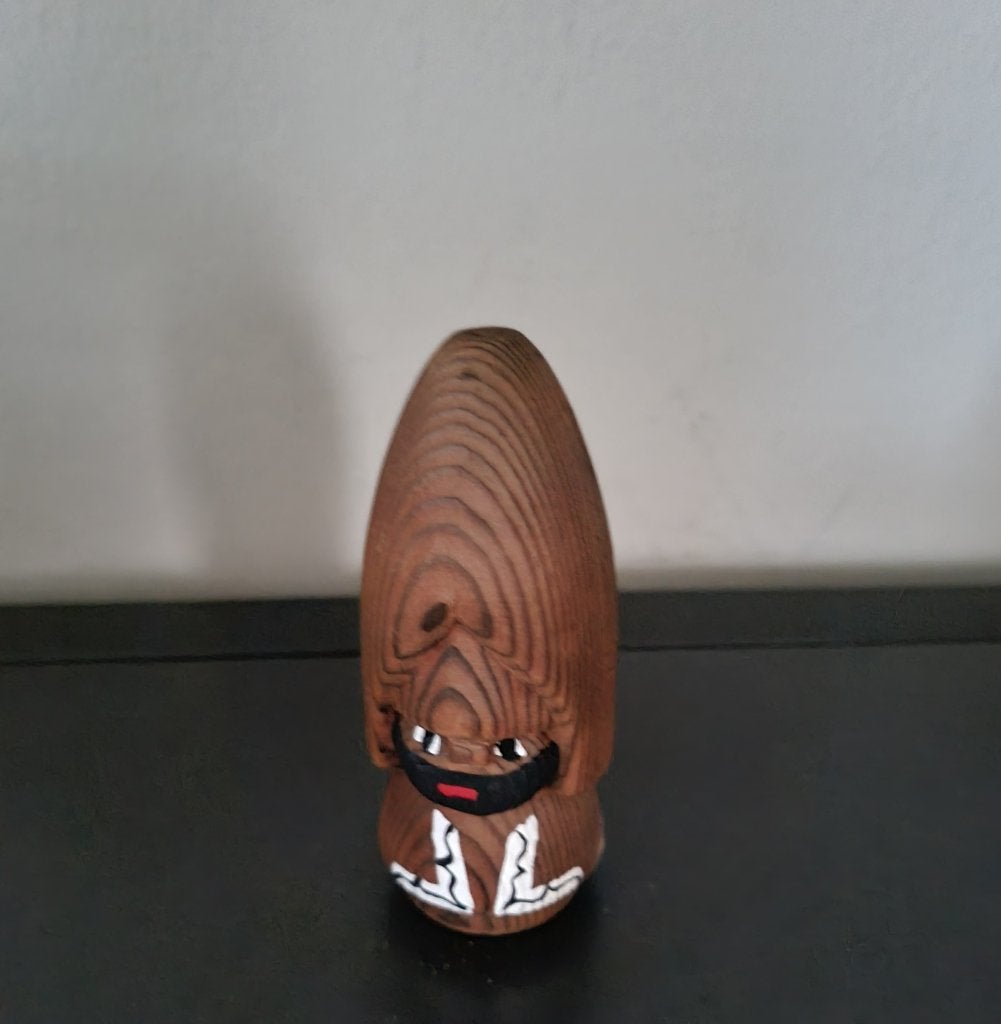 Nipopo Ainu Pop japonais, Antiquités & Art, Enlèvement ou Envoi, Japon, Bois, 9 cm