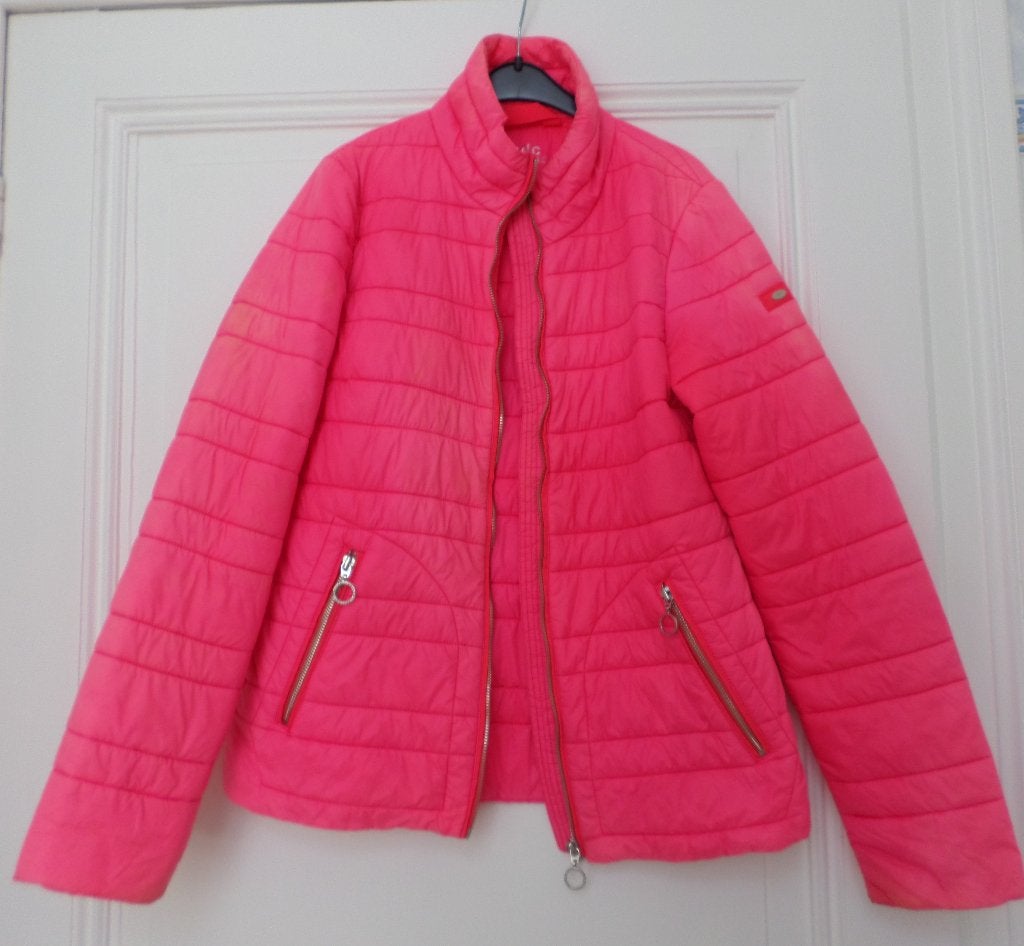 Esprit EDC gewatteerde jas dames roze fuchsia zakken, Maat 38/40 (M), Ophalen of Verzenden, Roze, Gedragen