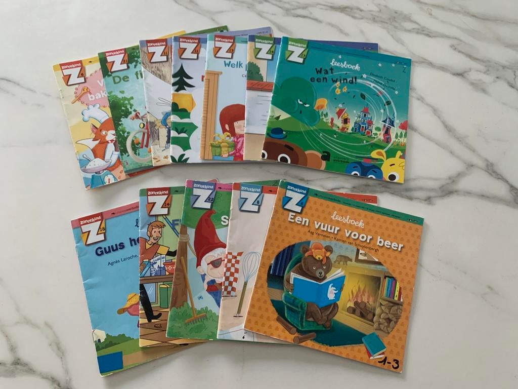 Bundel leesboekjes Zonnekind, Livres, Livres pour enfants | 4 ans et plus, Utilisé, Fiction général, Garçon ou Fille, Livre de lecture
