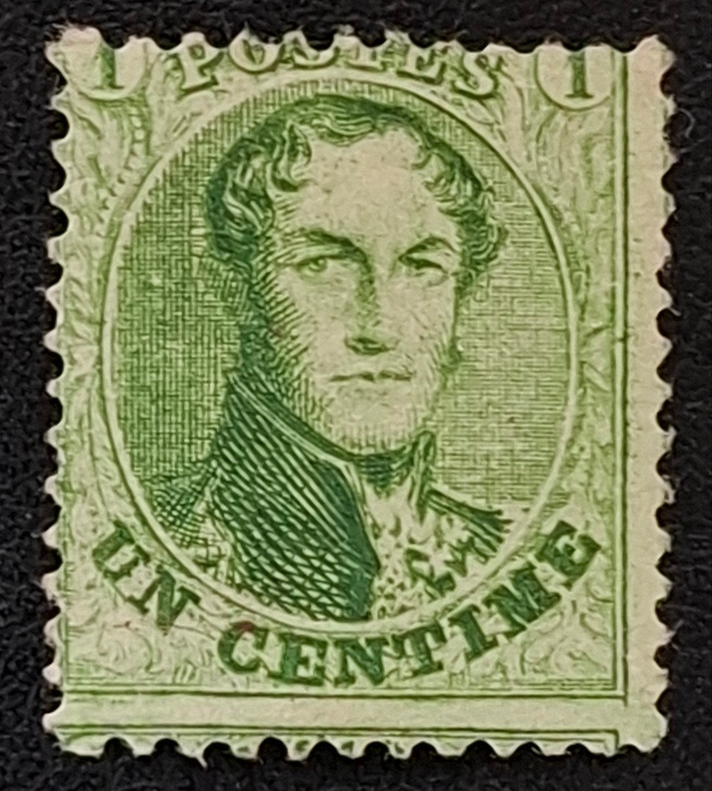 België: OBP 13a * Getande Medaillon 1863., Spoor van plakker, Koninklijk huis, Frankeerzegel, Ophalen of Verzenden