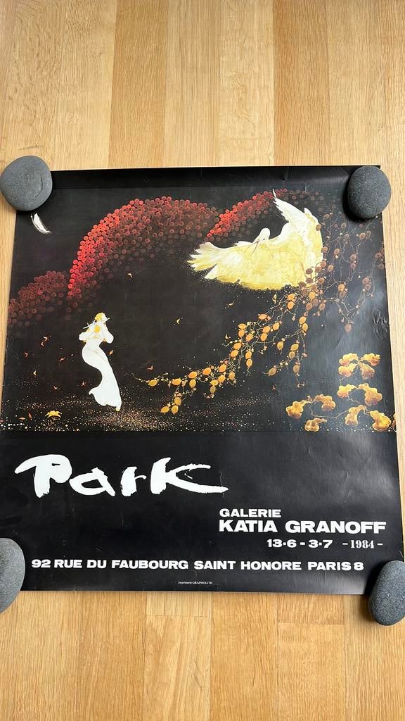 Poster van een parkartiest, Ophalen, Zo goed als nieuw