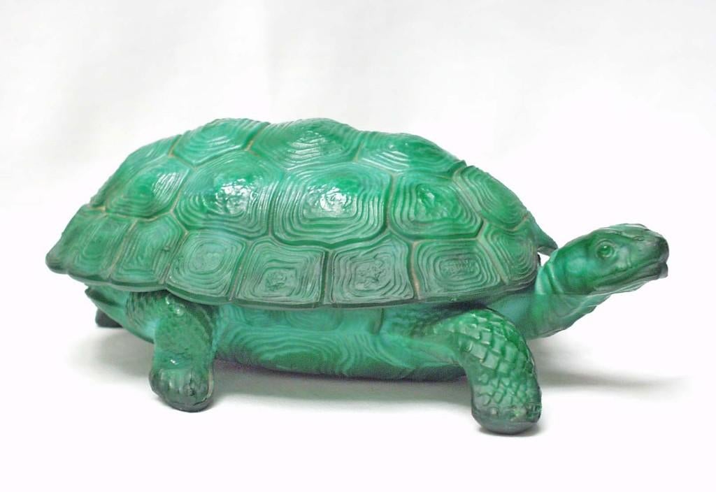 Mario Petrucci - Bonbonnière - Malachietglas -1934., Antiek en Kunst, Antiek | Glaswerk en Kristal, Ophalen of Verzenden