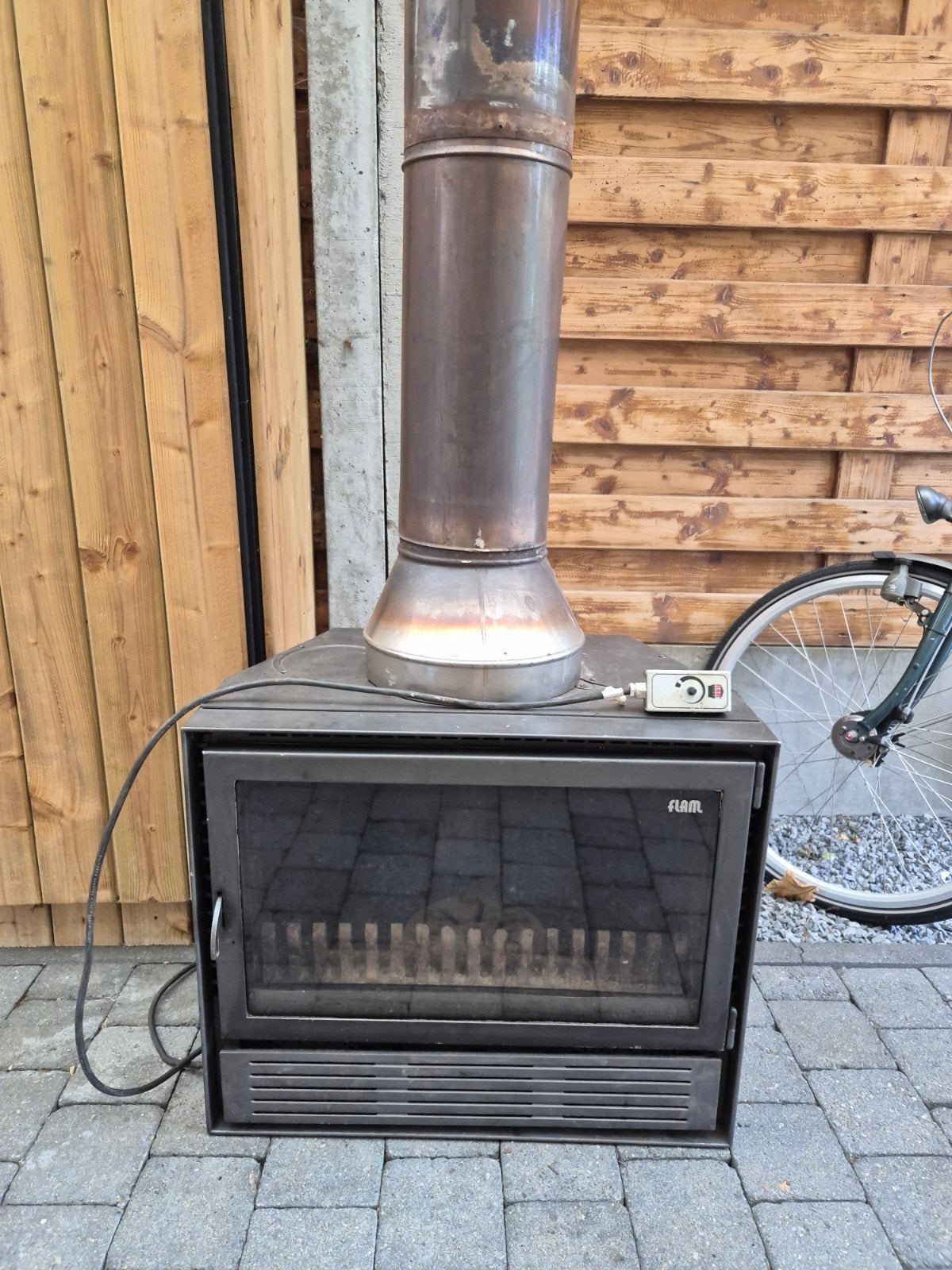 Flam hout openhaard, Ophalen, Gebruikt, Inbouwhaard, Houthaard
