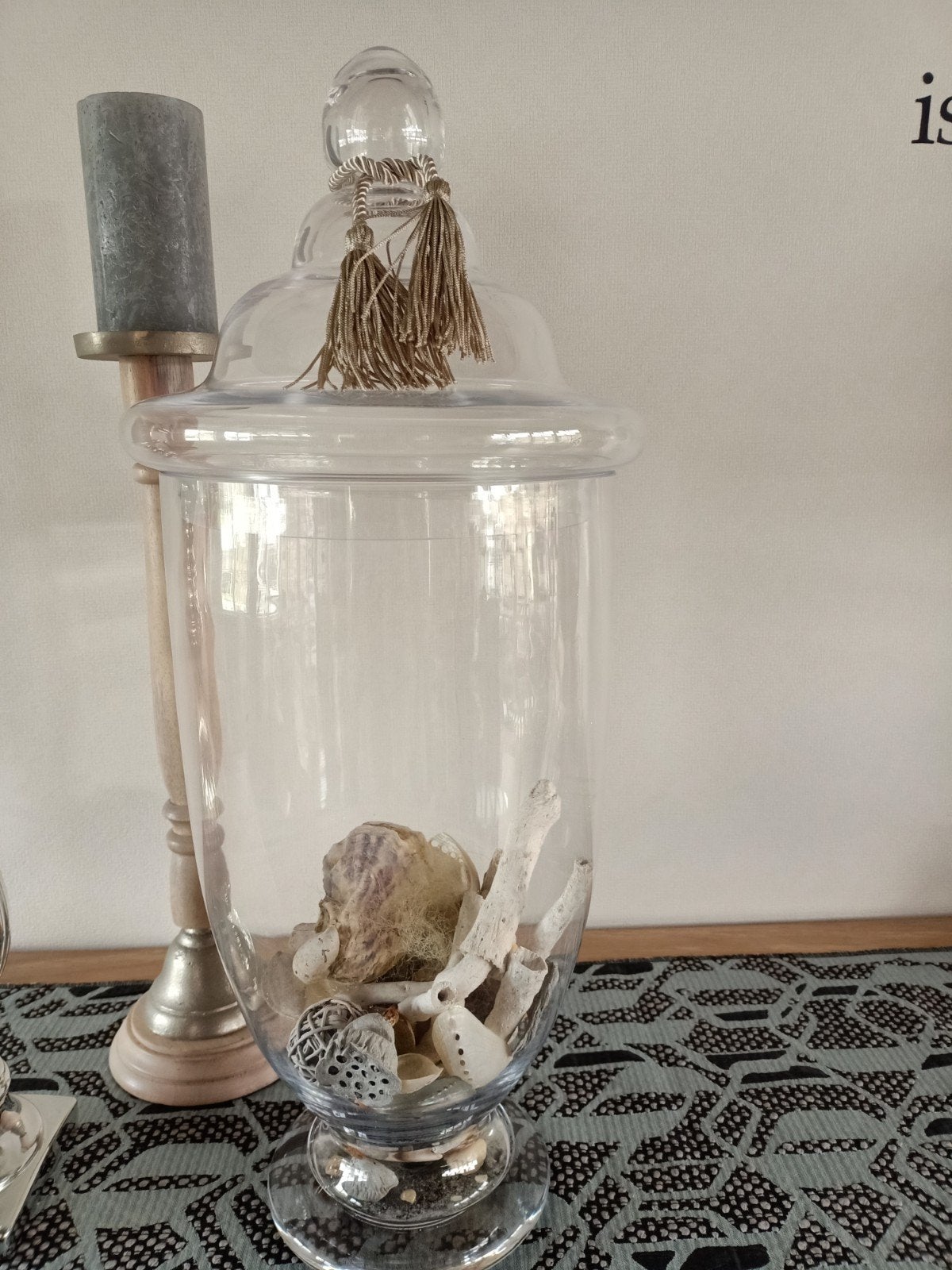 glazen stolp, Ophalen