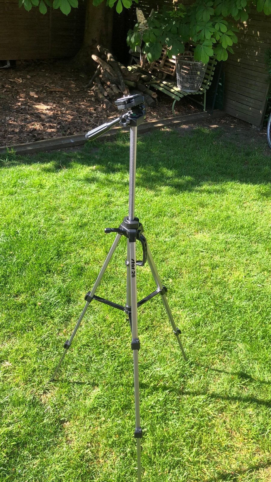 Lichtgewicht statief fototoestel ., Audio, Tv en Foto, Fotografie | Statieven en Balhoofden, Ophalen, Gebruikt, 125 tot 150 cm