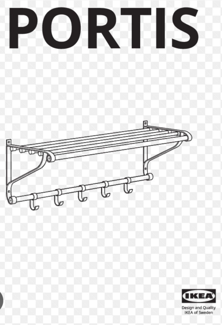 PORTE MANTEAU IKEA PARFAIT ÉTAT, Maison & Meubles, Enlèvement
