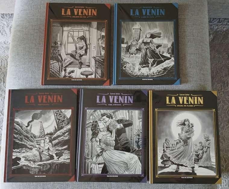 BD 5 tomes La Venin Tirage de Luxe grand format N&B Astier, Plusieurs BD, Enlèvement ou Envoi, Neuf, Astier