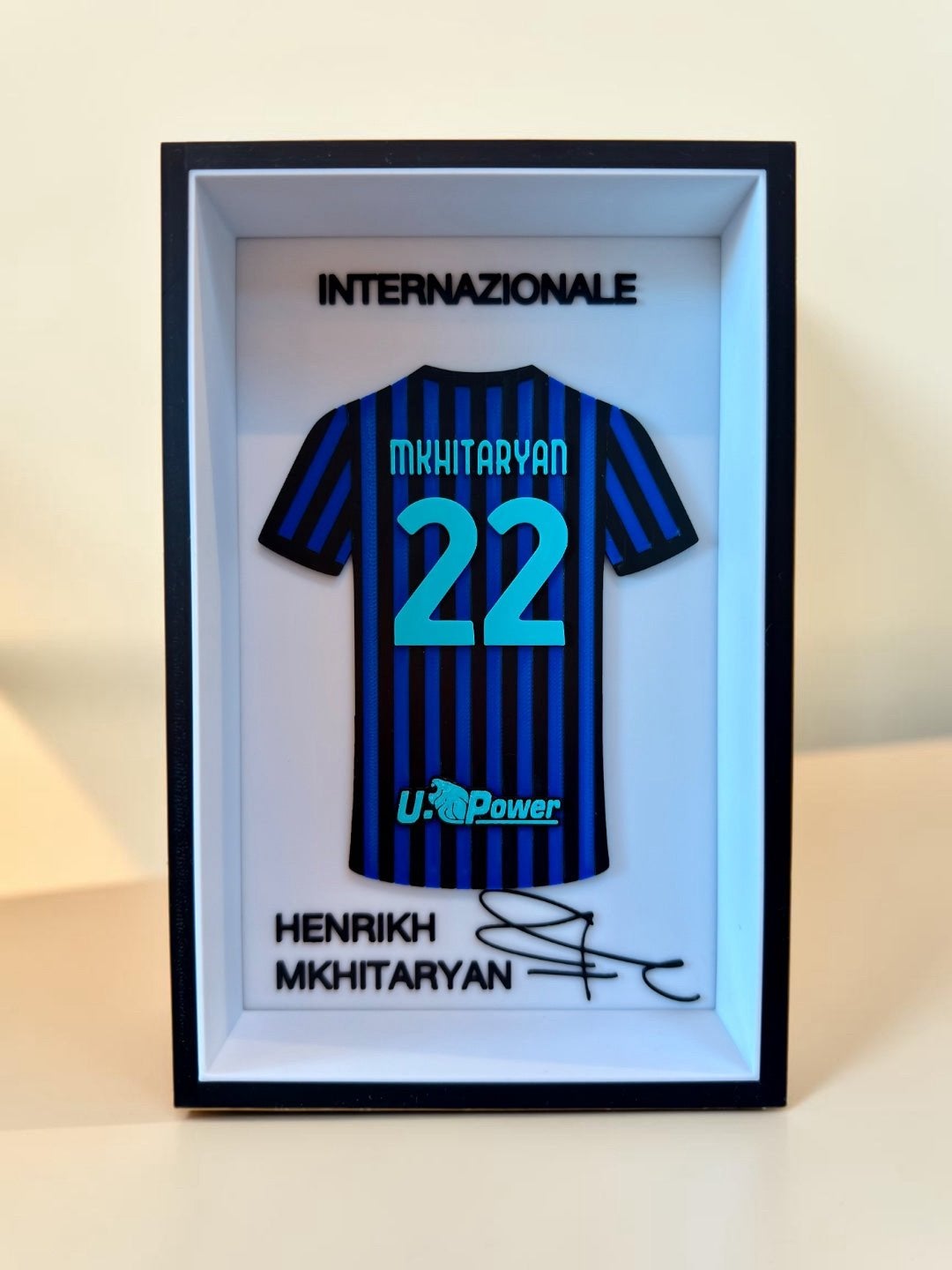 Henrikh Mikhitaryan - Inter Milan shirt + handtekening, Collections, Enlèvement ou Envoi, Neuf, Autres types