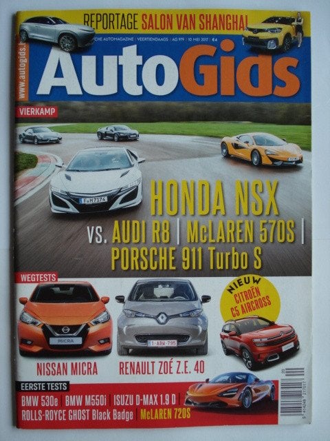 AutoGids 979 Honda NSX Audi R8 Porsche 911 Turbo Renault Zoe, Verzenden, Gelezen, Algemeen