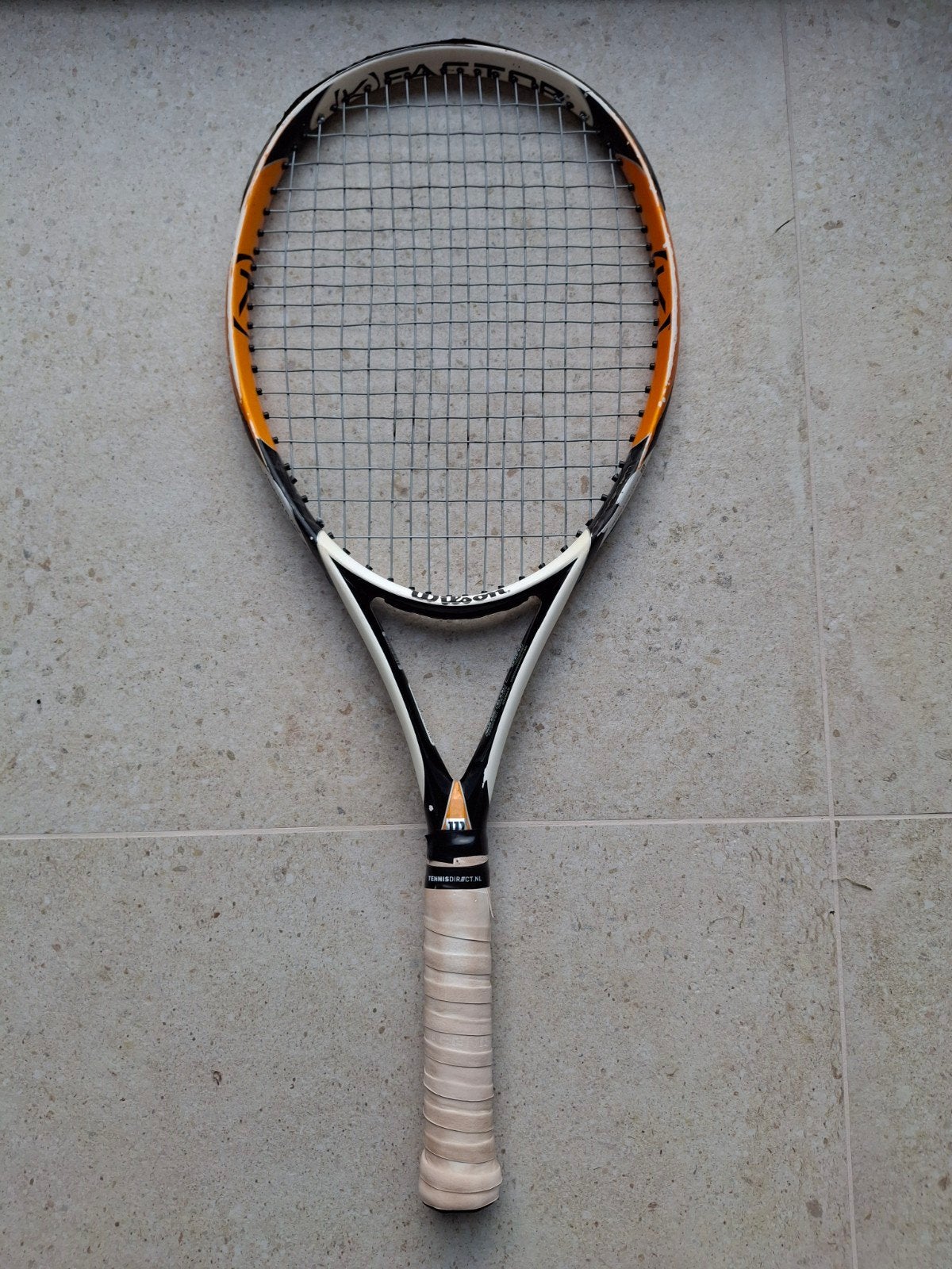Wilson K-factor Zen team tennis racket, Sport en Fitness, Gebruikt, Wilson, Racket, Ophalen